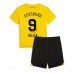 Borussia Dortmund Sebastien Haller #9 Hjemmedraktsett Barn 2023-24 Kortermet (+ Korte bukser)